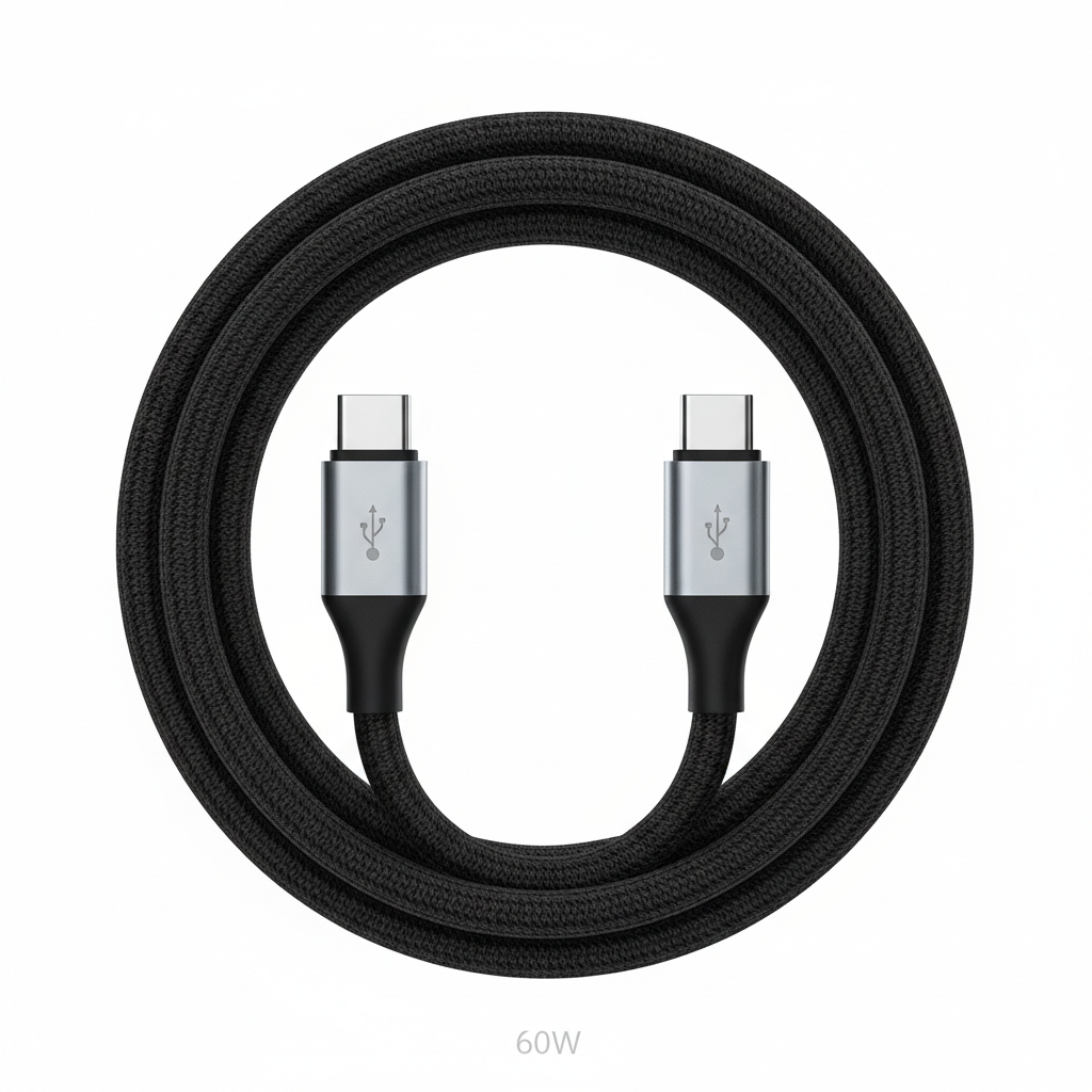 Fast charge USB Type C to C Cable For iPhone 15 & 16 Pro Max Apple iPad Samsung Vivo Data Charger 60W Original USB-C