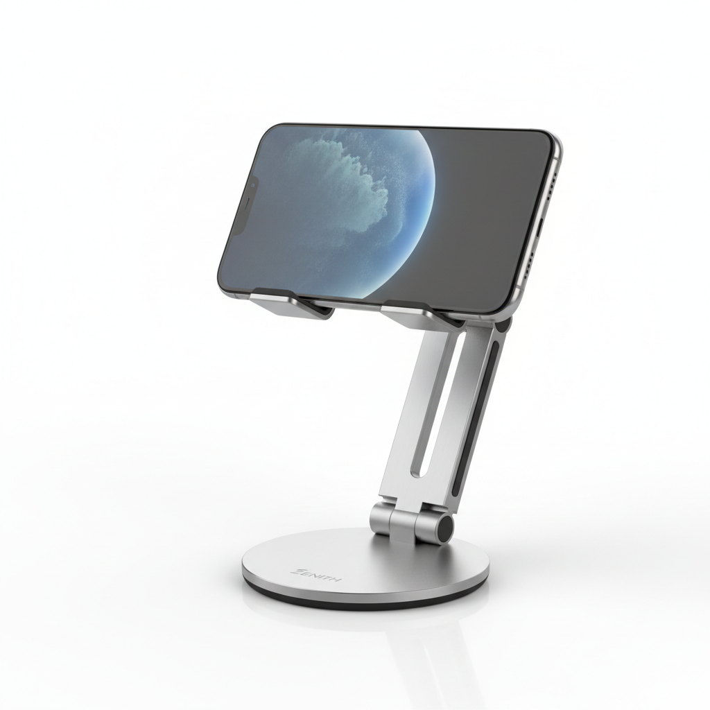 Adjustable Foldable Phone Stand - Portable Desk Holder for iPhone & Android