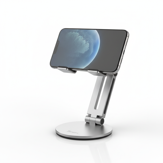 Adjustable Foldable Phone Stand - Portable Desk Holder for iPhone & Android